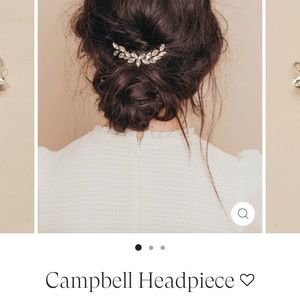 olive & Piper wedding headpiece